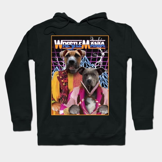 Wrestling Dogs Hoodie by Angry Dad Podcast 